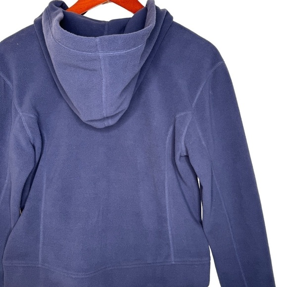 PATAGONIA Hooded Zip Front Fleece Jacket Size Medium in Dusty Blue - Picture 8 of 12